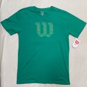 men’s wilson tennis athletic t shirt